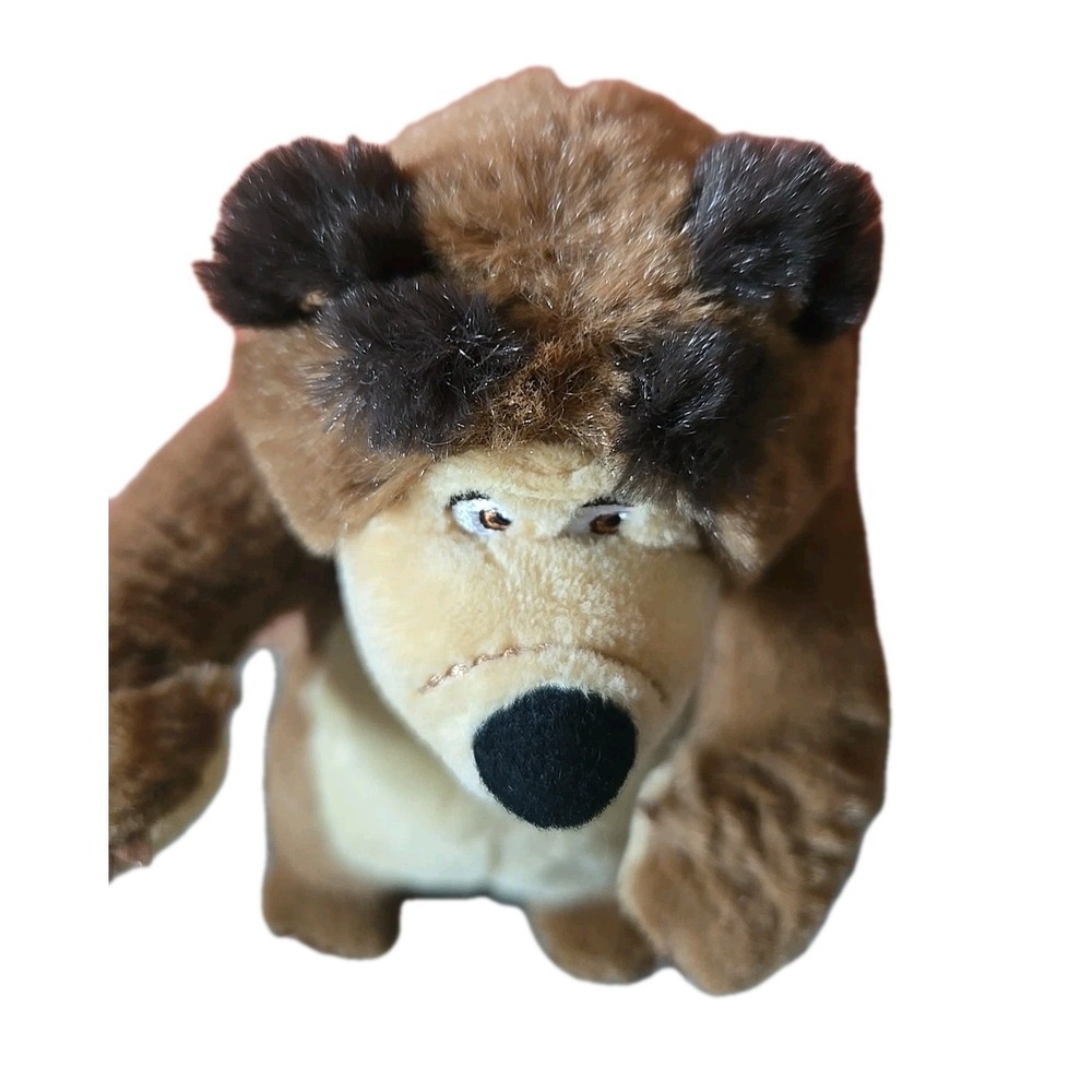 Masha And The Bear Stuffed Animal Plush 9" Simba Toys Brown Embroidered Eyes EUC - Picture 6 of 12